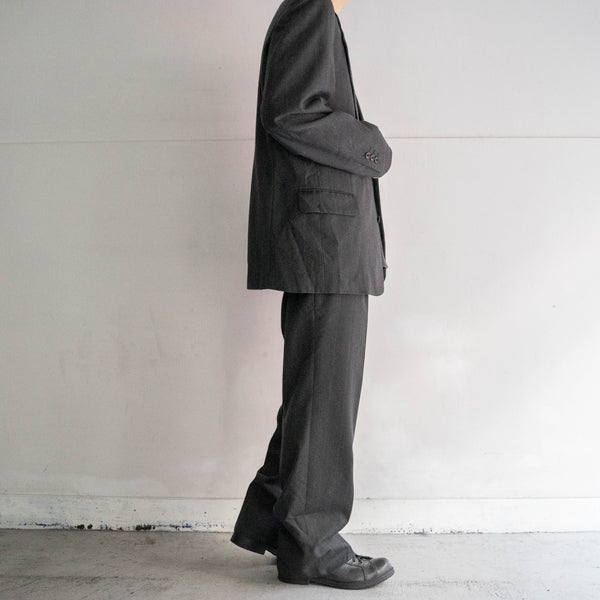 1990s Japan vintage gray striped set up