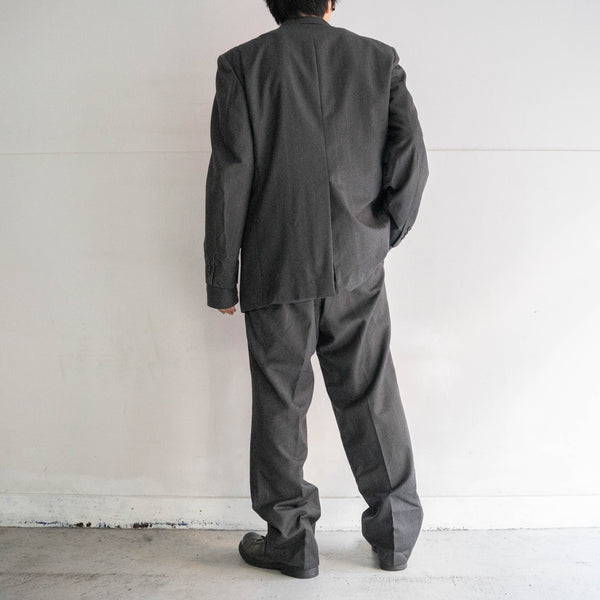 1990s Japan vintage gray striped set up