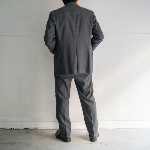 1970s Japan vintage gray checked set up