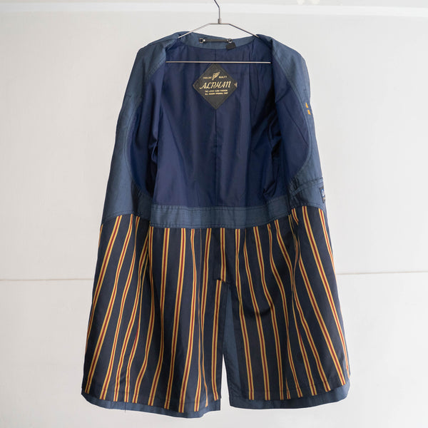 1970-80s Japan vintage poli × wool soutien collar coat -good color-
