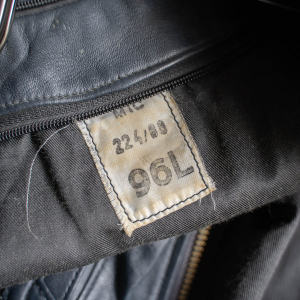 1970-90s French military pilot leather jacket -government supply- -2
