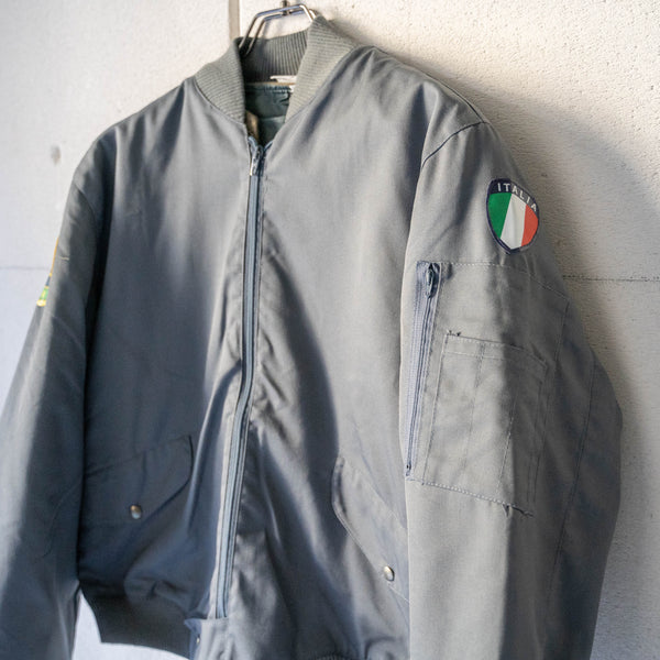 1980s Italian military L-2B flight jacket 'dead stock' -rare color-