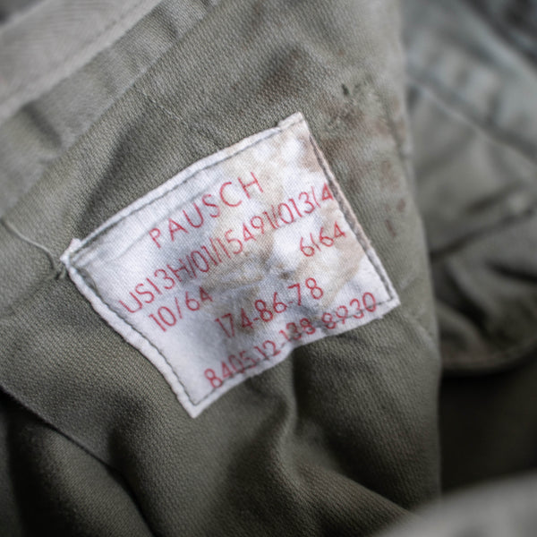 1980s German military wide cargo pants with flap packets -2