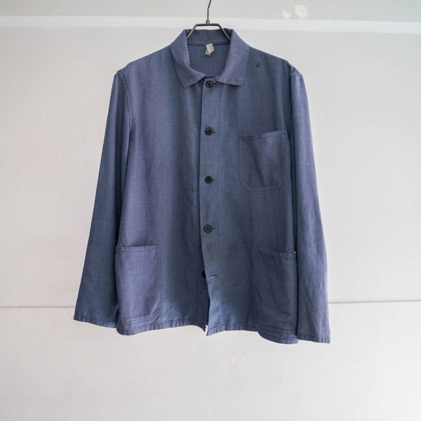 around 1980s Europe blue chambray work jacket