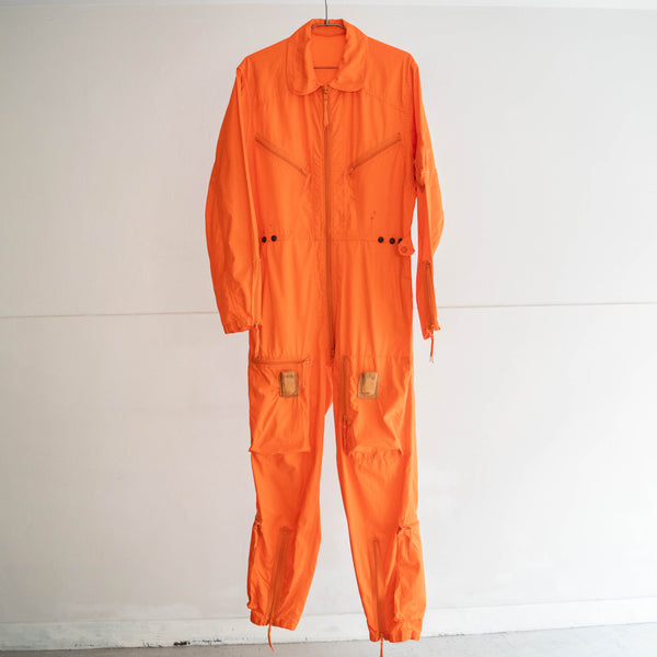 around1980s German military vivid orange flight jumpsuit