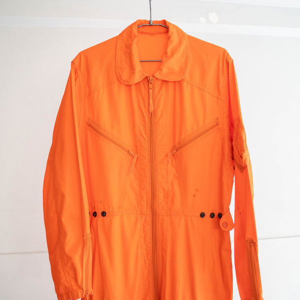 around1980s German military vivid orange flight jumpsuit