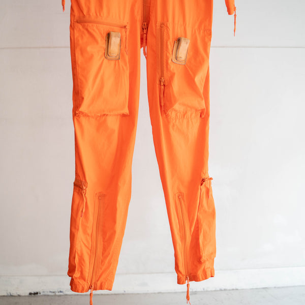 around1980s German military vivid orange flight jumpsuit