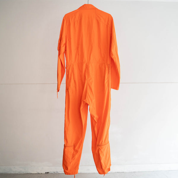 around1980s German military vivid orange flight jumpsuit