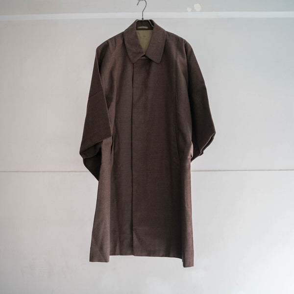 1960-70s Japan vintage brown wool KIMONO coat