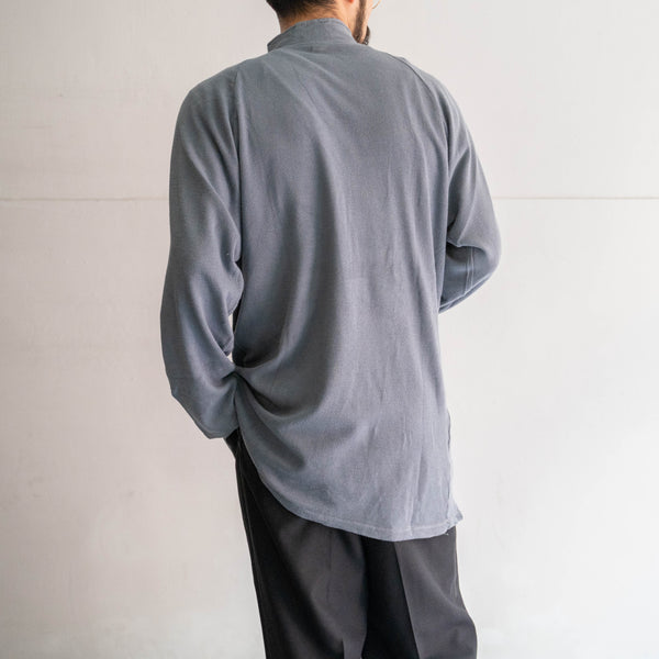 around 1970s Swedish military smoky blue henry neck thermal