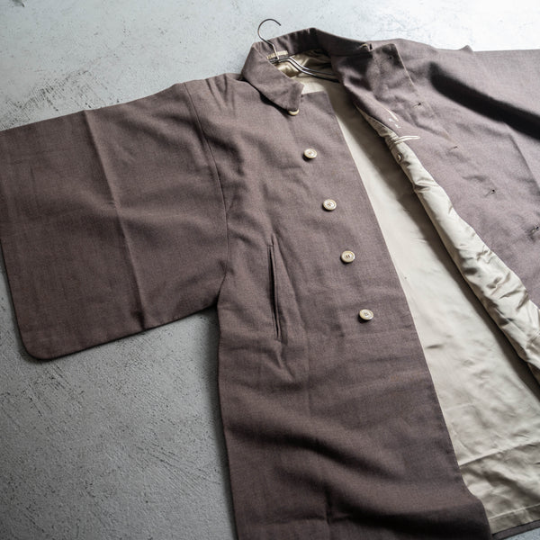 1960-70s Japan vintage brown wool KIMONO coat