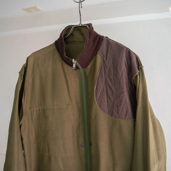 1980s dark olive zip up hunting jacket 'mint condition'