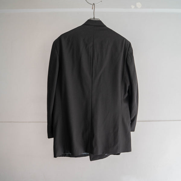 1990s Japan vintage black double breasted tailored jacket