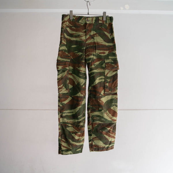 1970s French military M47 lizard camo cargo pants