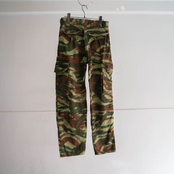 1970s French military M47 lizard camo cargo pants