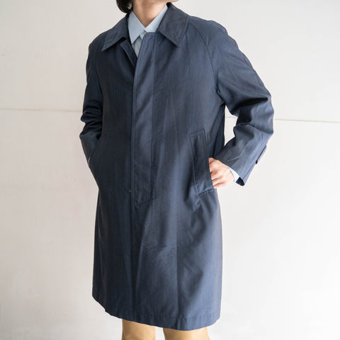1970-80s Japan vintage poli × wool soutien collar coat -good color-