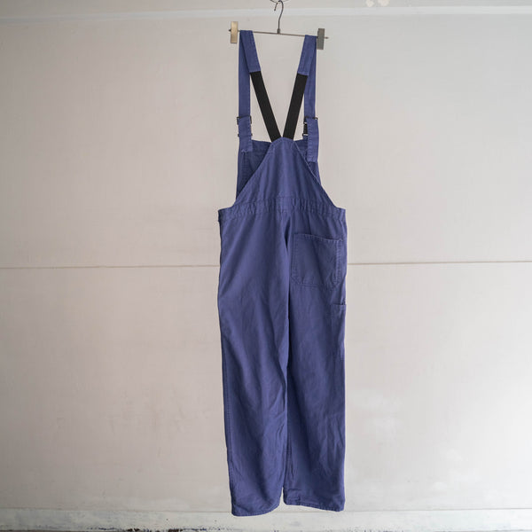 1980-90s Europe blue work overall
