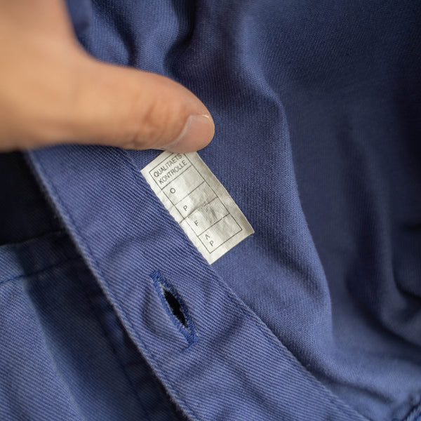 1980-90s Europe blue work overall
