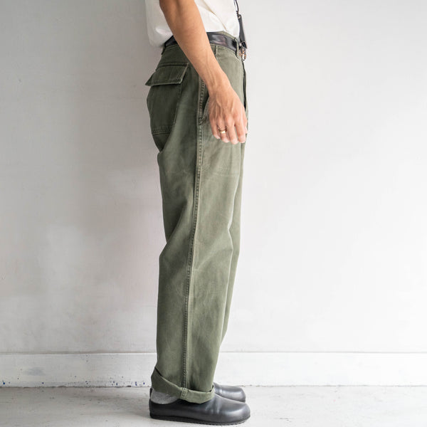 1980s Belgium military cargo pants -one pocket cargo- ‘button fly type’