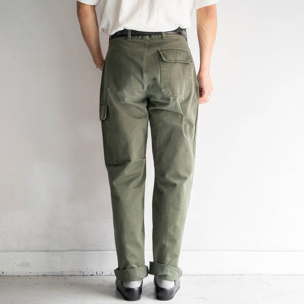 1980s Belgium military cargo pants -one pocket cargo- ‘button fly type’