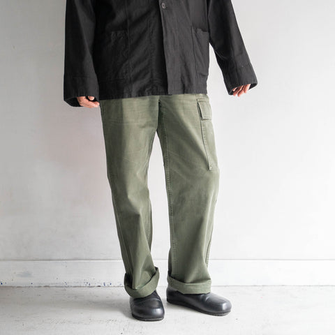 1980s Belgium military cargo pants -one pocket cargo- ‘button fly type’