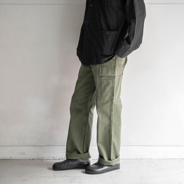 1980s Belgium military cargo pants -one pocket cargo- ‘button fly type’