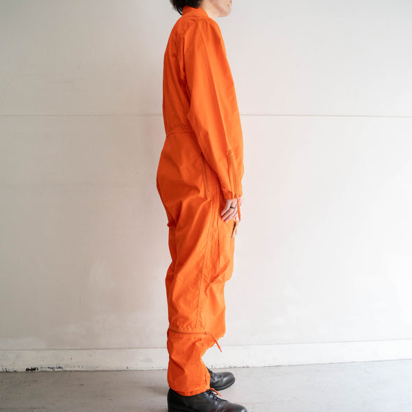 around1980s German military vivid orange flight jumpsuit