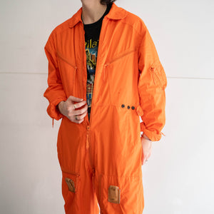 around1980s German military vivid orange flight jumpsuit