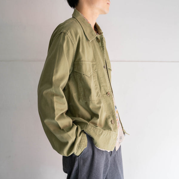 1970-80s Italy green work short jacket 'dead stock'