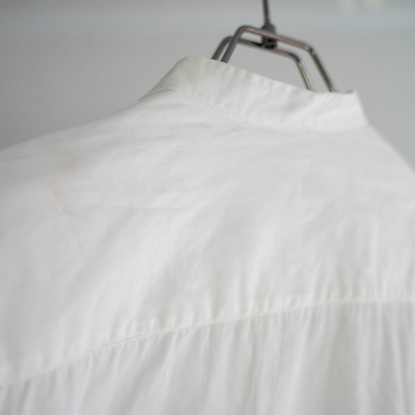 1990s Europe white cotton 100 smock shirt