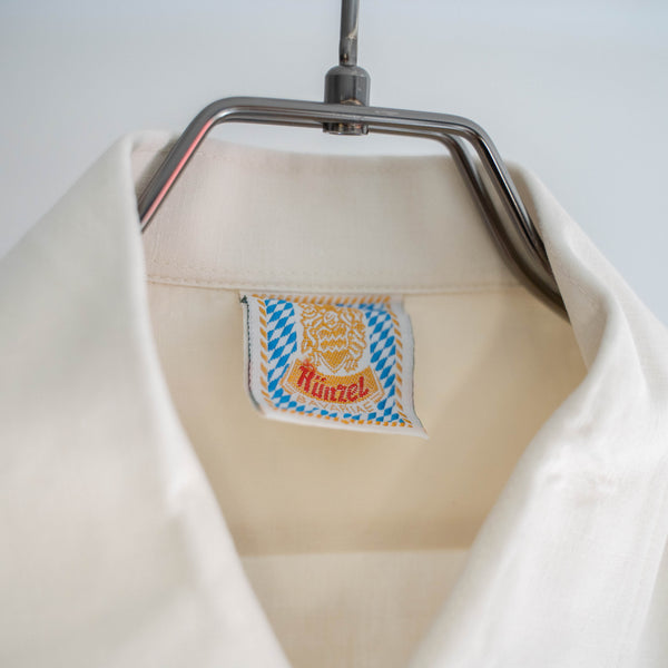 1990s Europe ivory cotton 100 tyrolean l/s shirt -1