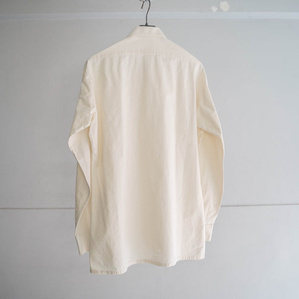 1990s Europe ivory cotton 100 tyrolean l/s shirt -1