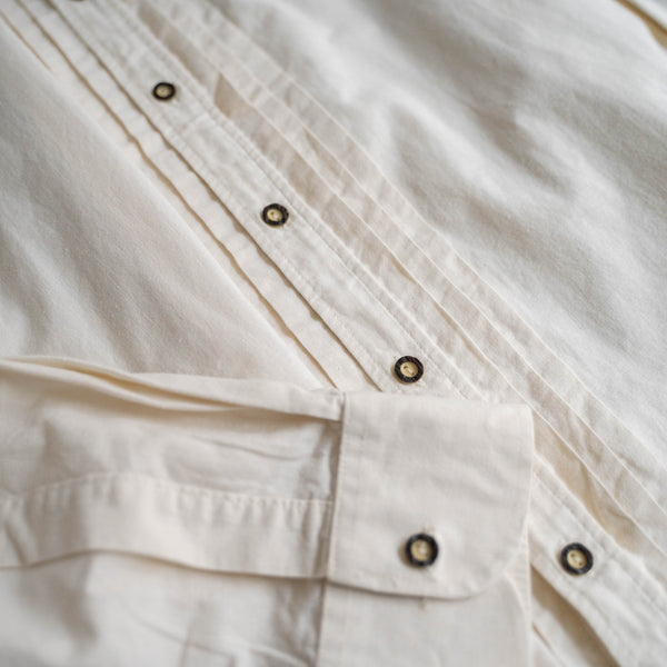 1990s Europe ivory cotton 100 tyrolean l/s shirt -1