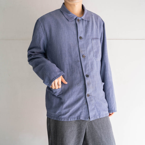 around 1980s Europe blue chambray work jacket