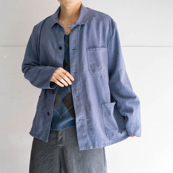 around 1980s Europe blue chambray work jacket