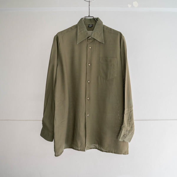 1990s Europe green cotton 100 tyrolean l/s shirt