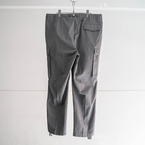 1990-00s Germany police gray color cargo pants -waist code remake-