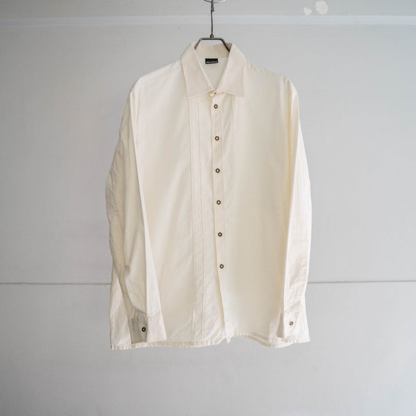 1990s Europe ivory cotton 100 tyrolean l/s shirt -3