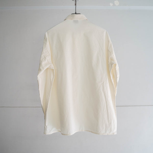 1990s Europe ivory cotton 100 tyrolean l/s shirt -3
