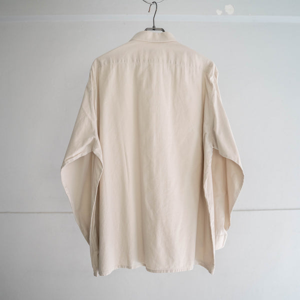 1990s Europe ivory cotton 100 tyrolean l/s shirt -2
