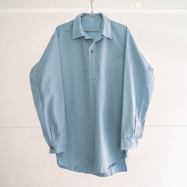 1960-70s Swedish military sky blue color sleeping shirt "dead stock"