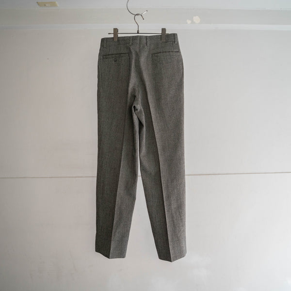 1990-00s Japan vintage gray chambray wool slacks