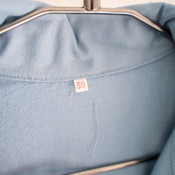 1960-70s Swedish military sky blue color sleeping shirt "dead stock"