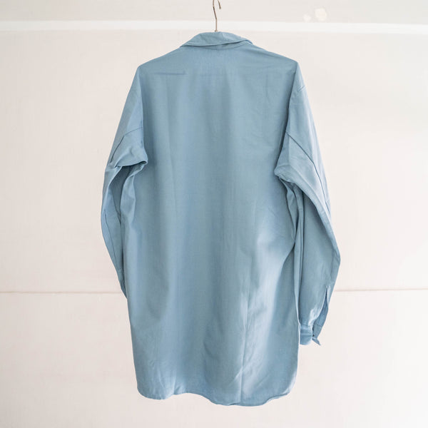 1960-70s Swedish military sky blue color sleeping shirt "dead stock"