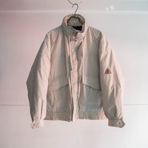 1980-90s ivory short length puffed jacket