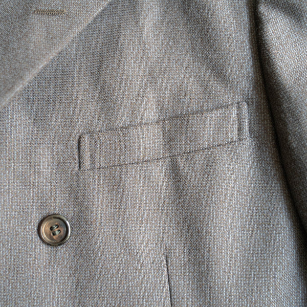 around 1980s japan vintage dark brown color double breasted jacket
