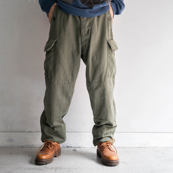 1960-80s French military M64 cargo pants -1