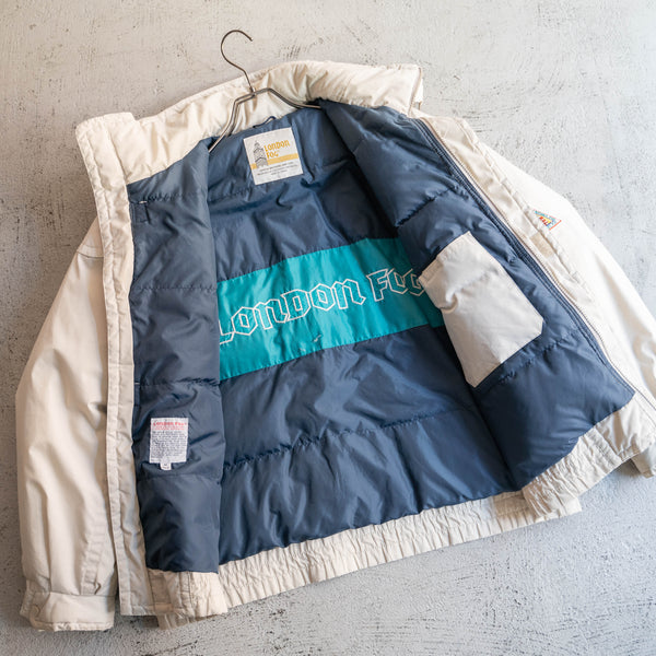 1980-90s ivory short length puffed jacket