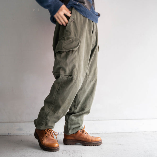 1960-80s French military M64 cargo pants -1