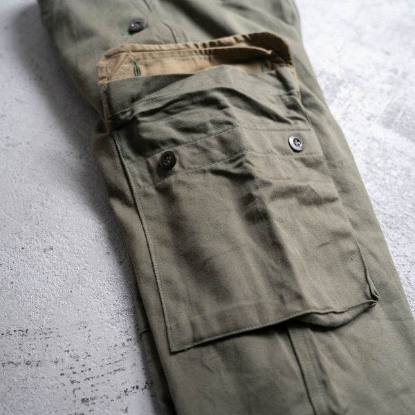 1960-80s French military M64 cargo pants -2